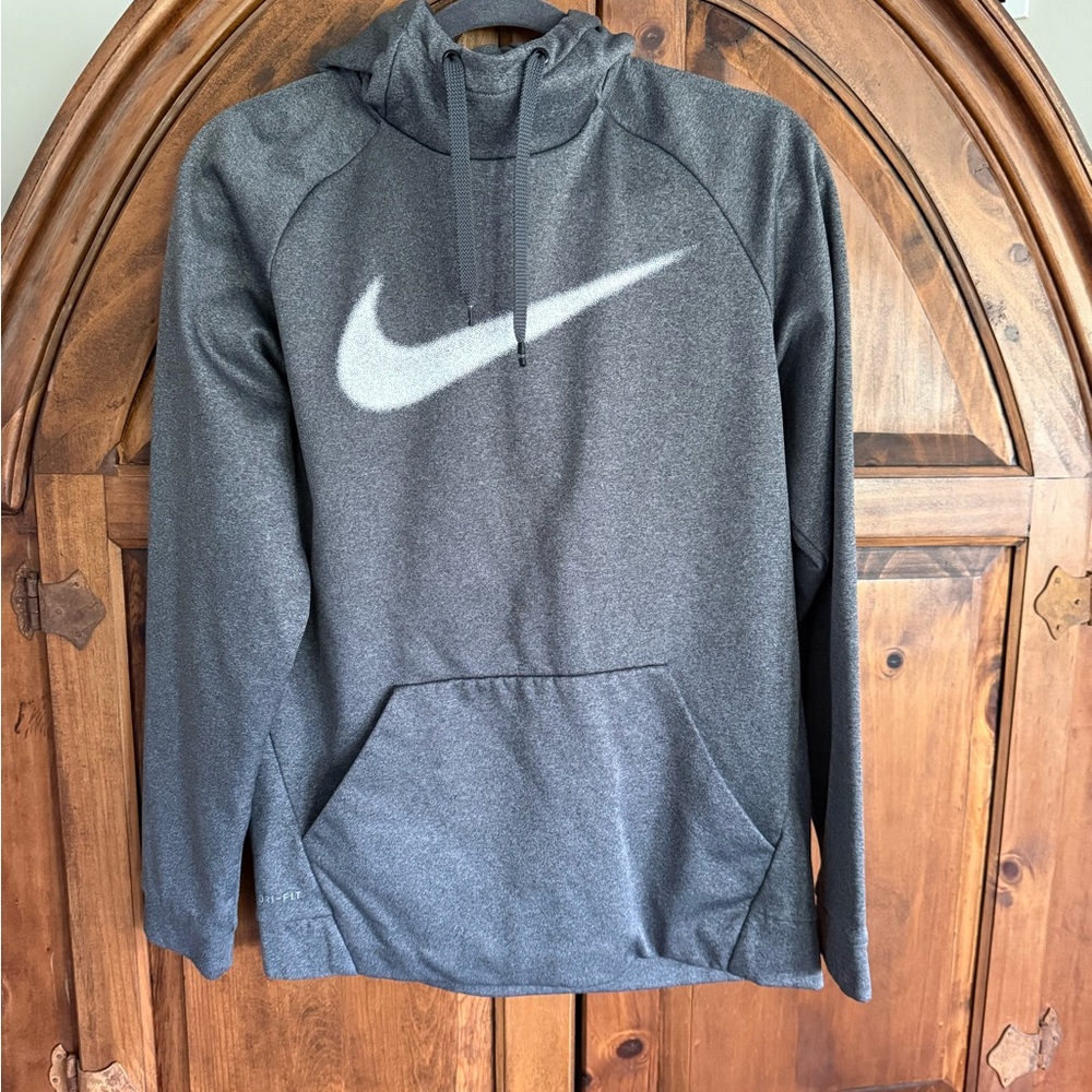 Nike Gray Hoodie with White Logo